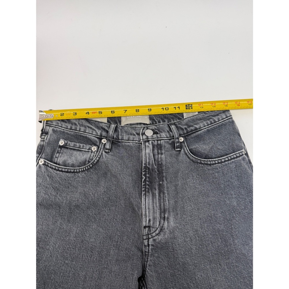 Everlane The Original Cheeky Straight Leg Jeans Grey 29R Organic Cotton Stretch - Picture 10 of 11